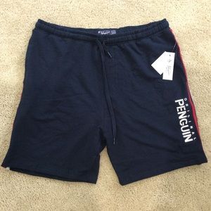 Original Penguin Navy Cotton Shorts - Mens Size Large (NWT)